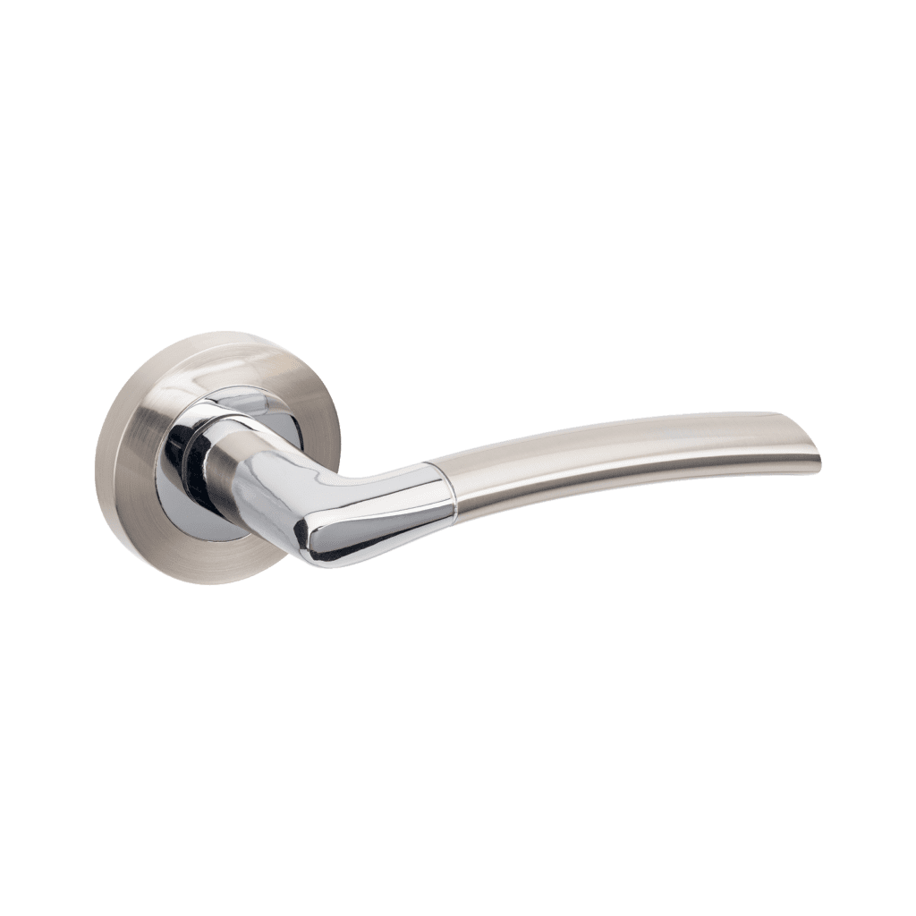 Zanda Luxe Door Handle - Brushed Nickel/Chrome Plated | Complete Doors ...