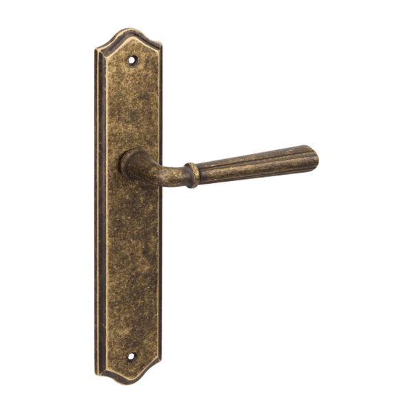 Zanda Copenhagen Longplate Handle – Rustic Brass