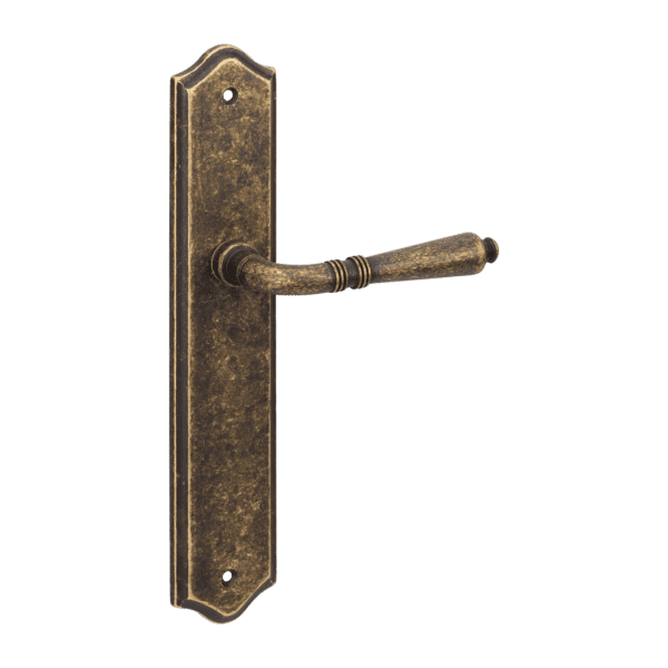 Zanda Balmain Longplate Handle - Rustic Brass